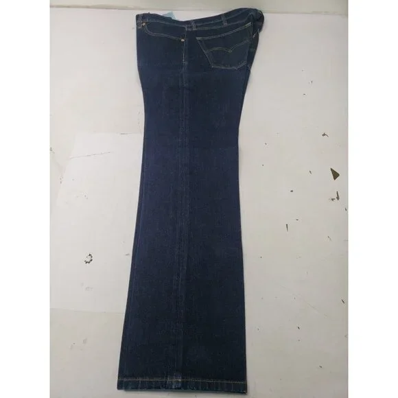 Levi's 505 Jeans Mens 38x34 Blue Regular Fit Straight Leg Dark Wash Denim